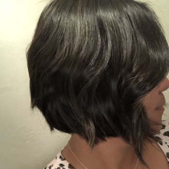 The White Opal - Cute asymmetrical layered bob, just what I wanted! - Hair Salons Near Me - Brentwood, California
