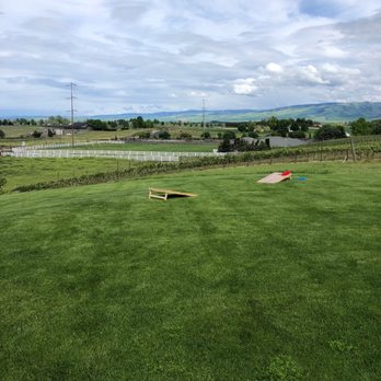 Northstar Winery - Empty Cornhole that we tried to play and were told we could not play after paying for charcuterie and tastings. - Wineries Near Me - Walla Walla, Washington Northstar Winery - Empty Cornhole that we tried to play and were told we could not play after paying for charcuterie and tastings. - Wineries Near Me - Walla Walla, Washington