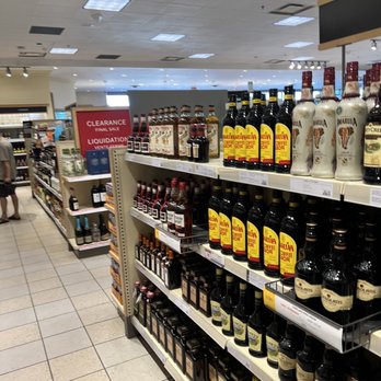 LCBO - shelves of liquor in a grocery store - Beer, Wine & Spirits Near Me - Mississauga, Ontario