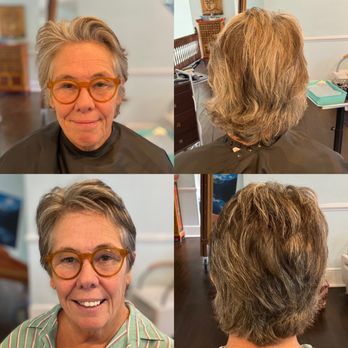 Steph Styles - Gray blending with a haircut. - Hair Stylists Near Me - Southern Pines, North Carolina Steph Styles - Gray blending with a haircut. - Hair Stylists Near Me - Southern Pines, North Carolina