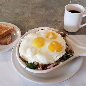 Chubby's Cafe - a bowl of eggs and toast - Cafes Near Me - Big Bend, Wisconsin