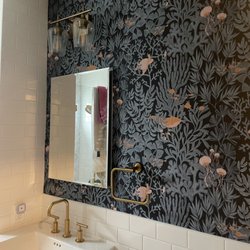 Catrux Wallpaper, Painting, and Handyman - Bathroom wallpaper!