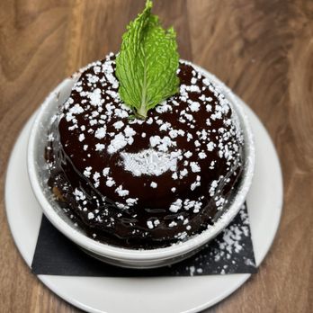 The Lakefront Restaurant - Sour Cream Chocolate Caramel Cake - Breakfast & Brunch Near Me - Chicago, Illinois