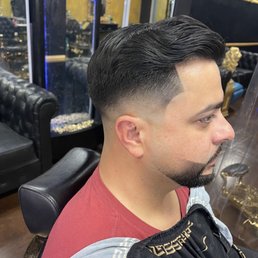 Fade and beard. Fade and beard.