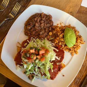 Ravens' Restaurant - Enchiladas - Vegan Near Me - Mendocino, California Ravens' Restaurant - Enchiladas - Vegan Near Me - Mendocino, California