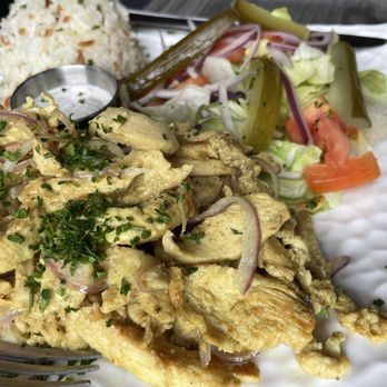 Moussaka Mediterranean Kitchen - Chicken Shawarma Plate - Mediterranean Near Me - San Leandro, California Moussaka Mediterranean Kitchen - Chicken Shawarma Plate - Mediterranean Near Me - San Leandro, California