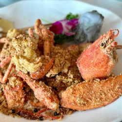Lao Sze Chuan - Lobsters with garlic and fried onion