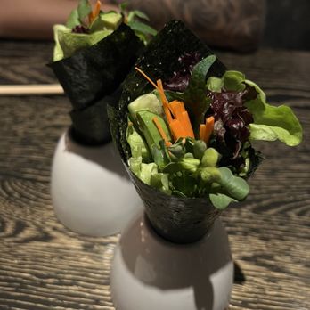 Nobu Chicago - Salad wrapped in seaweed - Japanese Near Me - Chicago, Illinois Nobu Chicago - Salad wrapped in seaweed - Japanese Near Me - Chicago, Illinois