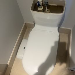 Broken smelly toilet