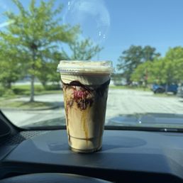 The dementor-   "chocolate butterscotch with butterscotch cold foam and cinnamon."
