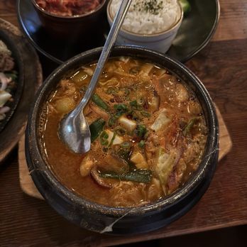 Surisan - pork dumpling soft tofu soup - Korean Near Me - San Francisco, California Surisan - pork dumpling soft tofu soup - Korean Near Me - San Francisco, California