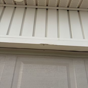 Flatsafe Tornado Shelters - Garage trim damage do to the "FLATSAFE INSTALLER's "TECHNICIAN" - General Contractors Near Me - Yukon, Oklahoma Flatsafe Tornado Shelters - Garage trim damage do to the "FLATSAFE INSTALLER's "TECHNICIAN" - General Contractors Near Me - Yukon, Oklahoma