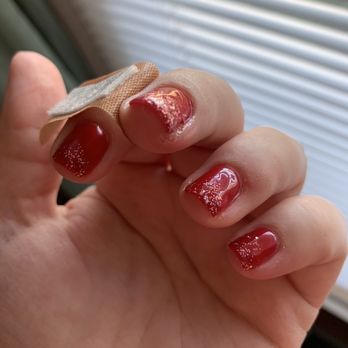 Beaute Nail Spa - Day after cleaning and disinfecting the side of my nail bed. - Nail Salons Near Me - Decatur, Alabama