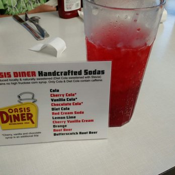 Oasis Diner - Really great locally made sodas made mixed to order. - Diners Near Me - Plainfield, Indiana Oasis Diner - Really great locally made sodas made mixed to order. - Diners Near Me - Plainfield, Indiana