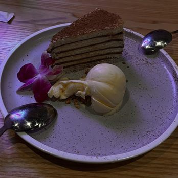 107 Taste - Nutella Crepe Cake w/ Vanilla Ice cream - Asian Fusion Near Me - Miami, Florida 107 Taste - Nutella Crepe Cake w/ Vanilla Ice cream - Asian Fusion Near Me - Miami, Florida