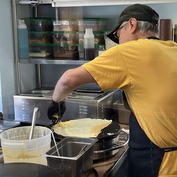 Village Crepe Haus - Wayne cooking it up - Breakfast & Brunch Near Me - Helen, Georgia Village Crepe Haus - Wayne cooking it up - Breakfast & Brunch Near Me - Helen, Georgia