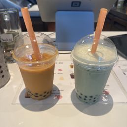 Thai Milk Tea Matcha Latte Thai Milk Tea Matcha Latte