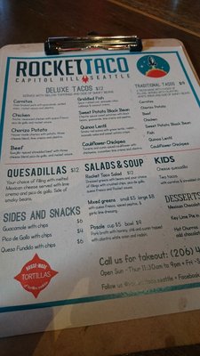 Menu photo 3 Rocket Taco Seattle, WA Menu photo 3 Rocket Taco Seattle, WA