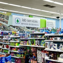Labcorp at Walgreens - Follow the sign toward the back of the Walgreens store to find the Labcorp kiosks and entrance.