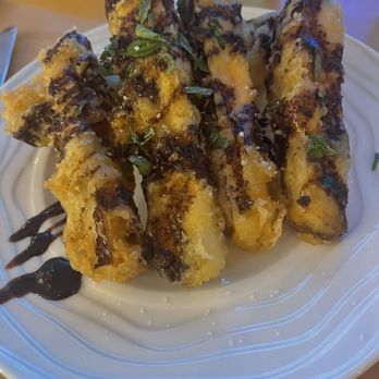 Triana - Eggplant with pomegranite and molasses syrup. - Tapas/Small Plates Near Me - Albuquerque, New Mexico