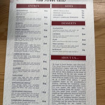 Chiludos - Menu - Mexican Near Me - Mont Belvieu, Texas