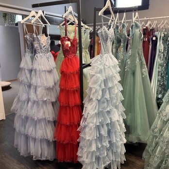 prom dresses chippewa falls wi Lace-Up Long Mermaid Prom Dress with Glitter Print Fuchsia / 18 main image 0