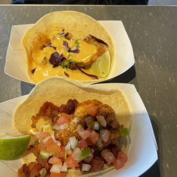 Rusty Taco - Fish Taco (Crispy) and Fried Chicken Taco(front pic) - Tacos Near Me - Scottsdale, Arizona
