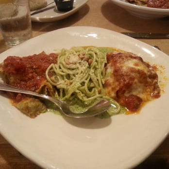 Pietro's - My pasta trio: homemade ravioli, spaghetti with pesto and pine nuts, and lasagne...all delicious! - Italian Near Me - Lodi, California Pietro's - My pasta trio: homemade ravioli, spaghetti with pesto and pine nuts, and lasagne...all delicious! - Italian Near Me - Lodi, California