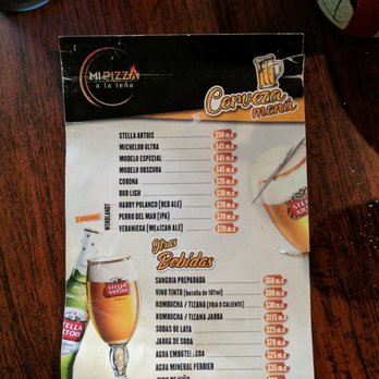 Mi Pizza a la Leña - Menu of bebidas - Pizza Near Me - Tijuana, BCN Mi Pizza a la Leña - Menu of bebidas - Pizza Near Me - Tijuana, BCN