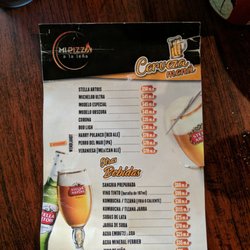 Mi Pizza a la Leña - Menu of bebidas