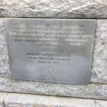 Cape Henry Lighthouse - Cape Henry Memorial Cross - English colonists first landed here in April 1607, erected a wooden cross and gave thanks for a successful cross - Landmarks & Historical Buildings Near Me - Fort Story, Virginia