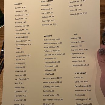 Celtic Nights - Menu - Music Venues Near Me - Dublin, D