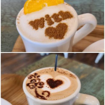 Cafe Bench - Sunrise Mocha and Cafe Mocha - Cafes Near Me - Flushing, New York