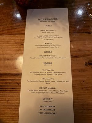 Menu photo 1 Smith Seattle, WA