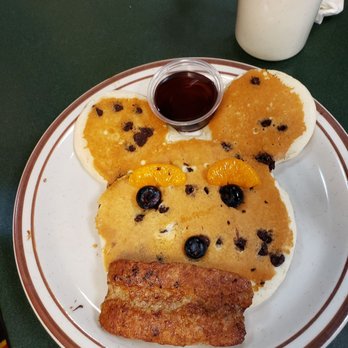 Egg Works - Kids chocolate chip pancake with sausage - Breakfast & Brunch Near Me - Las Vegas, Nevada