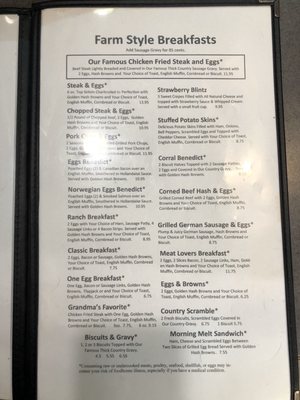 Menu photo 8 Baker Truck Corral Baker City, OR