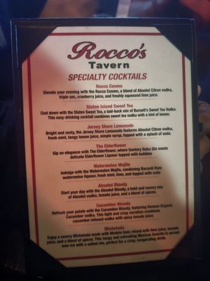 Menu photo 3 Rocco's Tavern Pasadena, CA