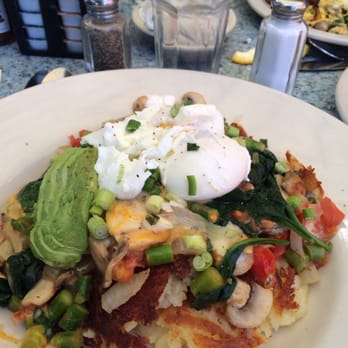 Bill's Cafe - Veggie skillet, poached eggs instead of egg whites and no sour cream - American Near Me - San Jose, California