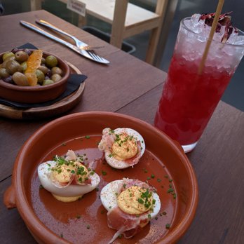 Bar Casa Vale - mhmm....there they are. Deviled Eggs in all their yummy glory.  Yep. - Tapas Bars Near Me - Portland, Oregon