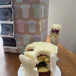 The Wired Whisk - 4" gender reveal cake