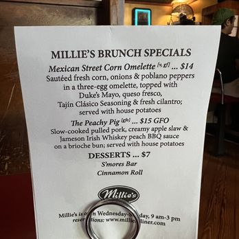 Millie's Diner - Specials - New American Near Me - Richmond, Virginia