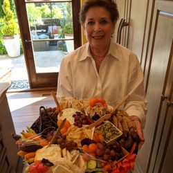 P'Nosh Catering - Bobbi with a Mezza Platter, Yummy!!