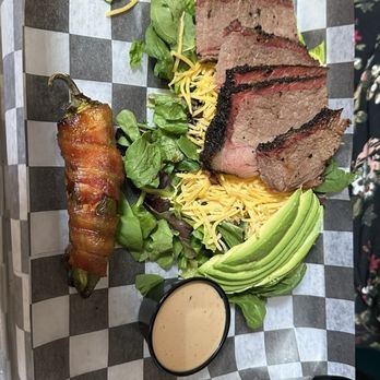 Holy Smokes - Keto friendly plate with brisket and greens. - Barbeque Near Me - Yuma, Arizona