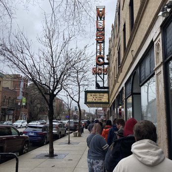 Music Box Theatre - The line for the movie outside the theater - Cinema Near Me - Chicago, Illinois