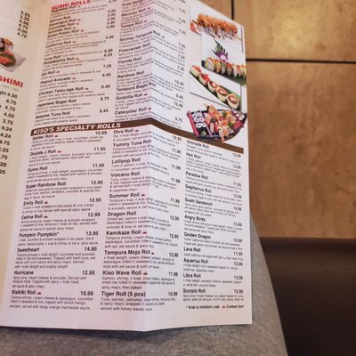 Menu photo 1 Kiso Sushi & Hibachi Seffner, FL Menu photo 1 Kiso Sushi & Hibachi Seffner, FL