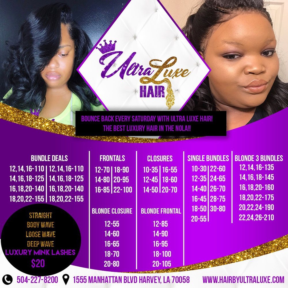 ULTRA LUXE HAIR Updated March 2024 1555 Manhattan Blvd, Harvey