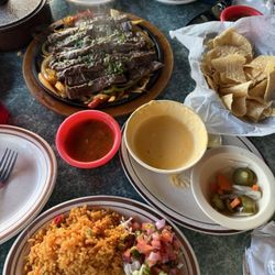 El Jimador Mexican Grill - Beef fajitas for two (delicious)