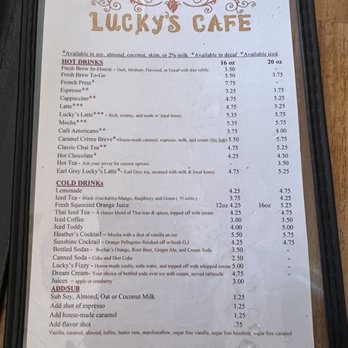 Lucky's Cafe - Drink Menu - Coffee & Tea Near Me - Cleveland, Ohio Lucky's Cafe - Drink Menu - Coffee & Tea Near Me - Cleveland, Ohio