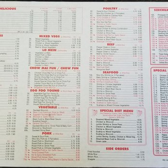 China Chef Chinese Kitchen - Menu page 1 - photo taken October 12, 2018 - Chinese Near Me - Edison, New Jersey China Chef Chinese Kitchen - Menu page 1 - photo taken October 12, 2018 - Chinese Near Me - Edison, New Jersey
