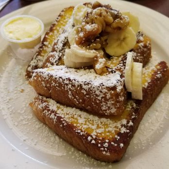 Pegasus Brooklyn - Best french toast with walnuts and banana - Breakfast & Brunch Near Me - Brooklyn, New York Pegasus Brooklyn - Best french toast with walnuts and banana - Breakfast & Brunch Near Me - Brooklyn, New York